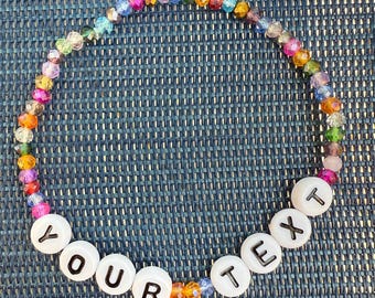 Custom Beaded Word Bracelets | Mantras, ADHD Reminders, & Personalized Gifts
