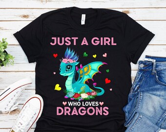 Girls Dragon Shirt Etsy Girls Dragon Shirt Etsy