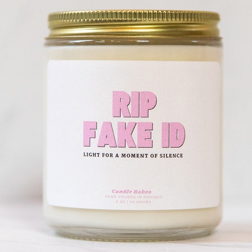Adios Fake Id Candle