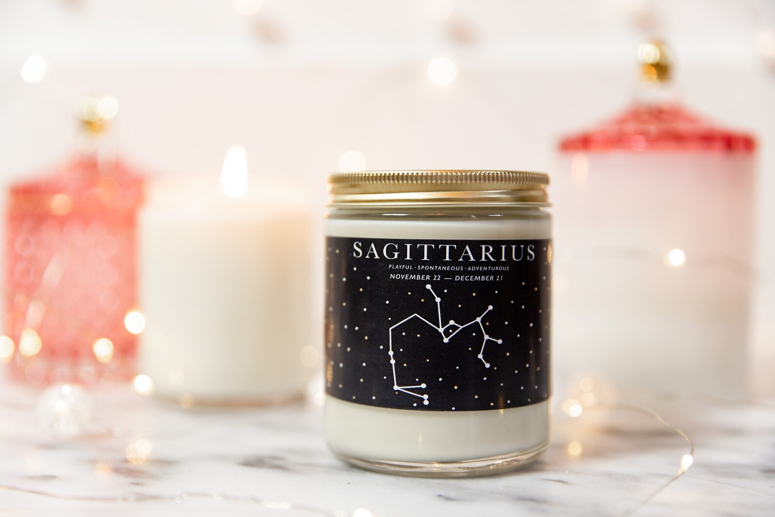 Sagittarius Zodiac Candles Cute Sagittarius Candles Etsy