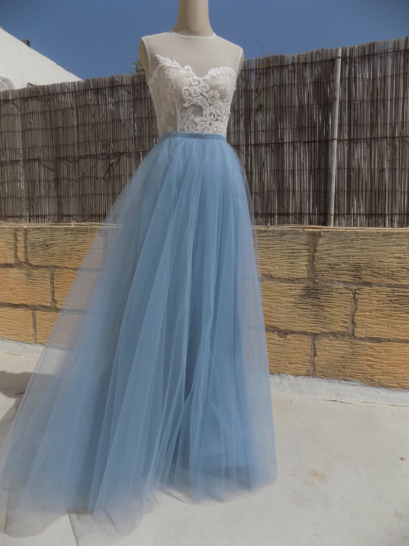 Alternative Bridal Tulle Skirt/maxi Tulle Skirt/3 Layers Tulle Etsy