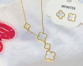 #11663 Clover Necklace and Earring Set #11663 Clover Necklace and Earring Set