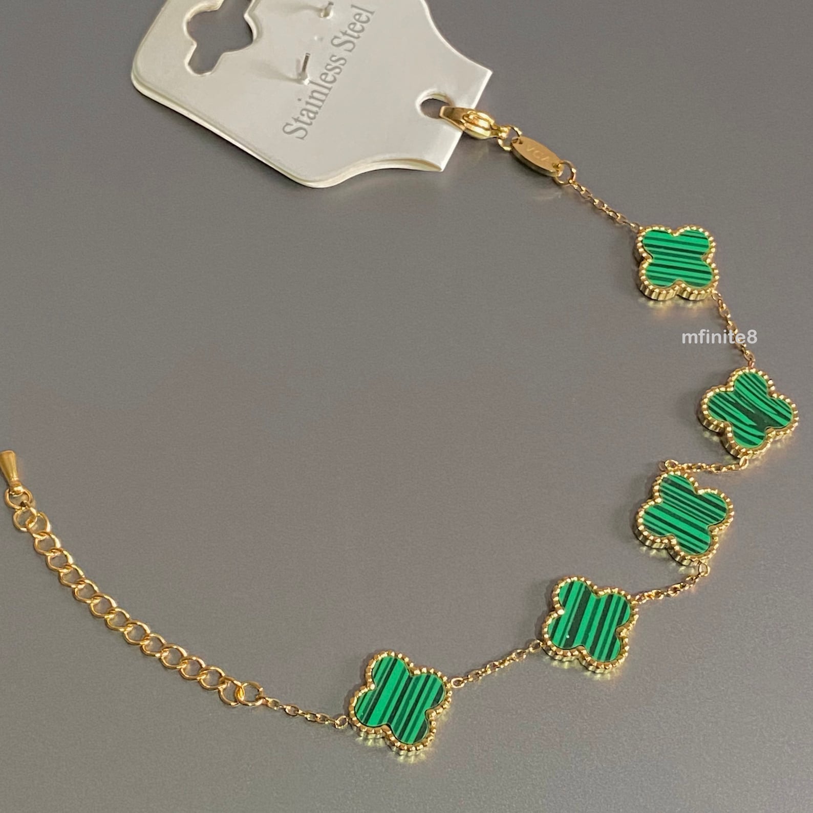Van Cleef Bracelet Clover Bracelet Gold Plated Trending Etsy