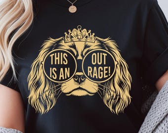 Esta es una camiseta indignante / Camiseta divertida para perros, Camiseta de la Princesa Dona y Gato,