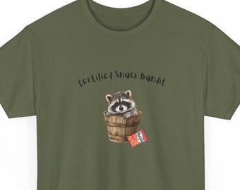 Camiseta divertida de mapache / Camiseta de salud mental, regalos, camiseta de humor sarcástico, amantes de los animales,