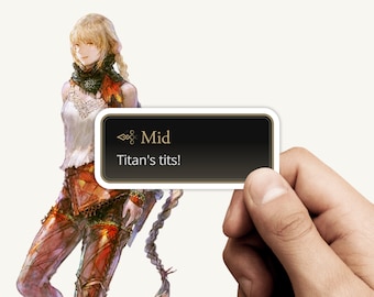 Final Fantasy XVI Midadol 'Mid' Telamon Quote Sticker