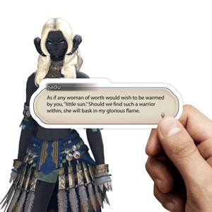Final Fantasy XIV - Quote Stickers - Sadu Dotharl