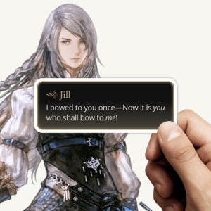 Final Fantasy XVI Jill Warrick Quote Sticker