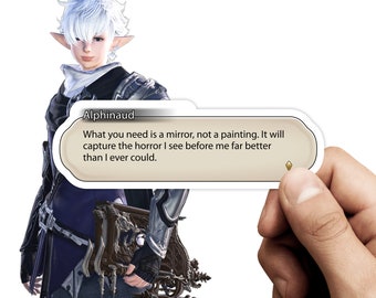 Final Fantasy XIV - Quote Stickers - Alphinaud Leveilleur