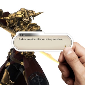 Final Fantasy XIV - Quote Stickers - Gaius van Baelsar