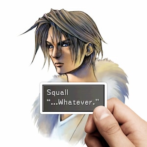 ファイナルファンタジー VIII スコール・レオンハート 名言ステッカー