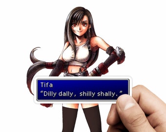 Final Fantasy VII Tifa Lockhart Quote Sticker