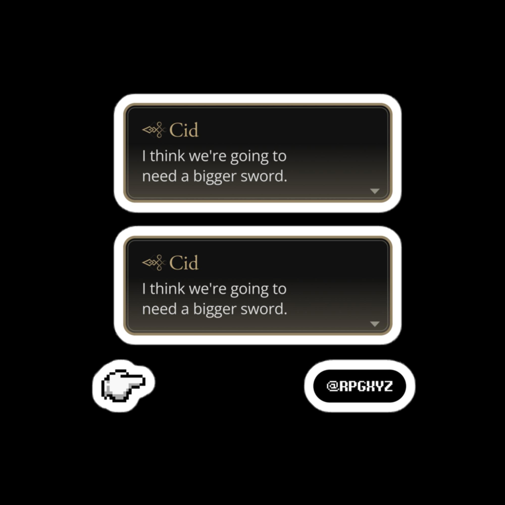 Final Fantasy XVI Cidolfus Telamon Quote Sticker - Etsy