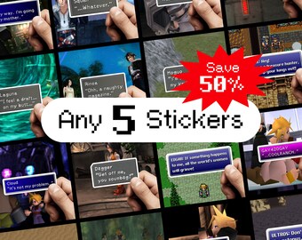 Final Fantasy Sticker Sheet - Choose any 5 and save 50%