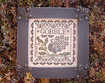 Gobble - Plum Street Samplers - Cross Stitch Chart