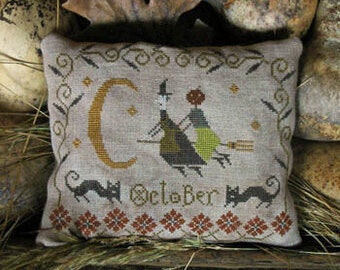 Fancey Blackett - October Ride - Pineberry Lane  - Cross Stitch Chart