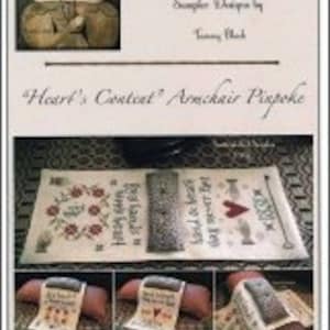 Heart's Content Armchair Pinpoke - Scattered Seed Samplers - Cross Stitch Chart