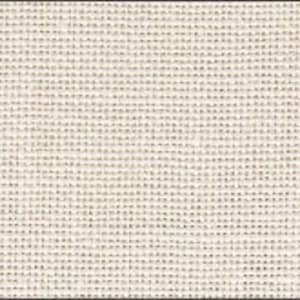 May include: A close-up of a natural linen fabric with a plain weave. The fabric has a subtle texture and a light beige color.
