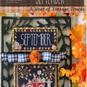 Truckin&#39; Along - September - Stitching with the Housewives - Cross Stitch Chart