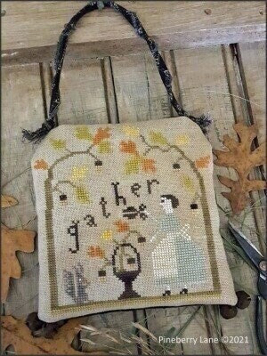 Gather Pineberry Lane Cross Stitch Chart Etsy