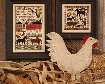 August - Prairie Schooler - Cross Stitch Chart