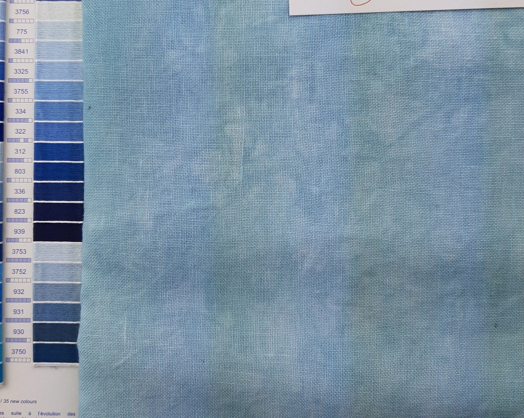 Polar Plunge Fabrics by Stephanie Hand Dyed Fat Eighth 28, 32 or 36 Ct