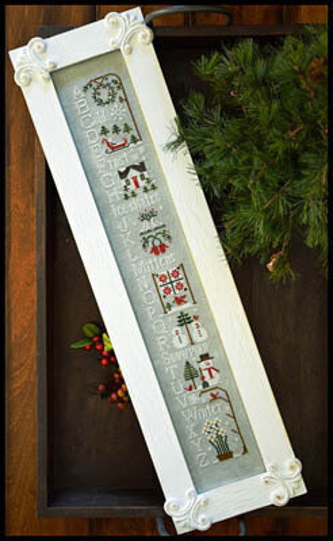 Winter Abc's Little House Needleworks Cross Stitch Chart Etsy