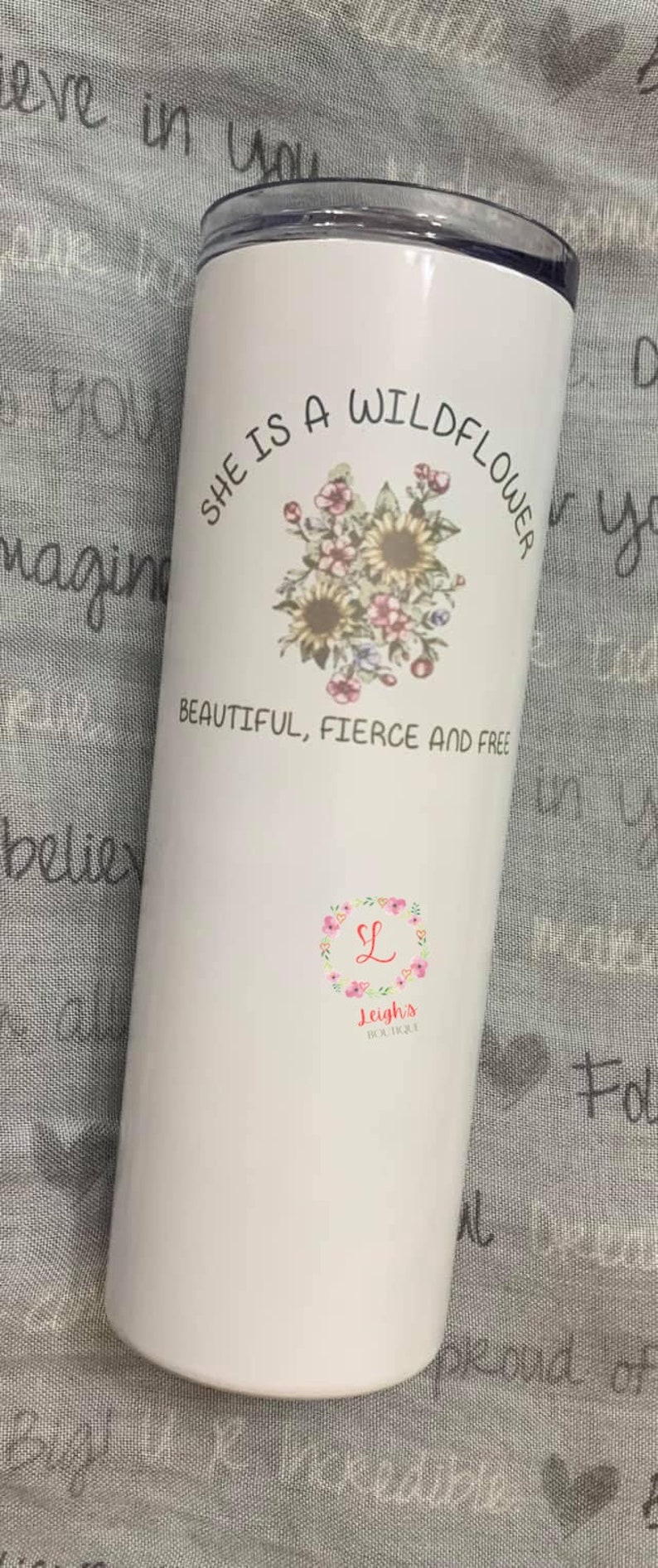 She is a wildflower tumbler