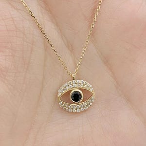 Diamond Evil Eye Necklace