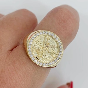 14K SMALL CENTENARIO CZ Ring