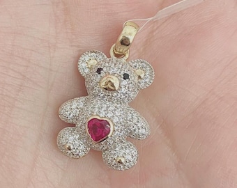 14K BEAR PENDANT