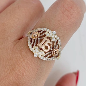 14K QUINCE RING