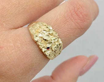 14K MEDIUM NUGGET RING