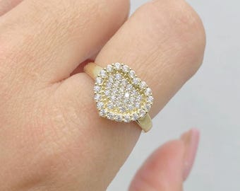 10K CZ RING