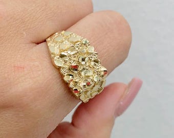 14K NUGGET RING