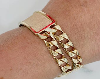 15MM Cuban Link Double Bracelet