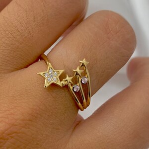 14K Star Ring