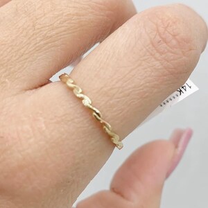 14K WAVE RING