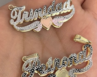 14K VINTAGE NAME PLATES