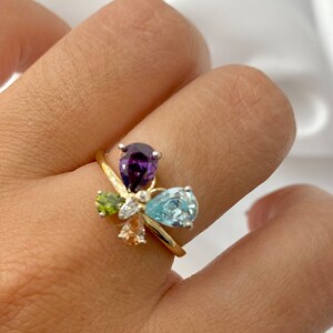 14K Butterfly Ring