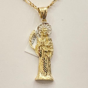 14K Santa Muerte (Grim Reaper) Pendant XL&2XL