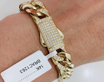 14K 9MM 7.5'' MONACO BRACELET