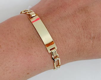 14K 2 Tone Baby Bracelet