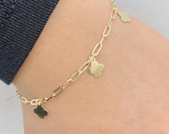 14K FLOWER BRACELET