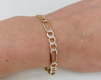 14K 5MM FIGARO Bracelet