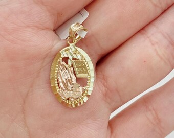 14K PRAYING HANDS PENDANT