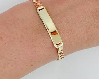14K Baby Cuban link Bracelet