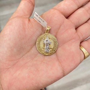 14K St. Benedict Pendant