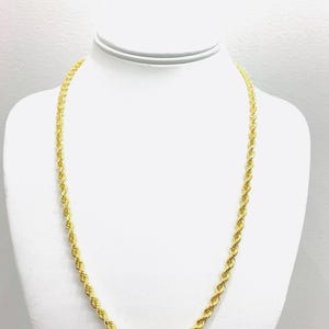 14K 4.5MM 22” ROPE CHAIN