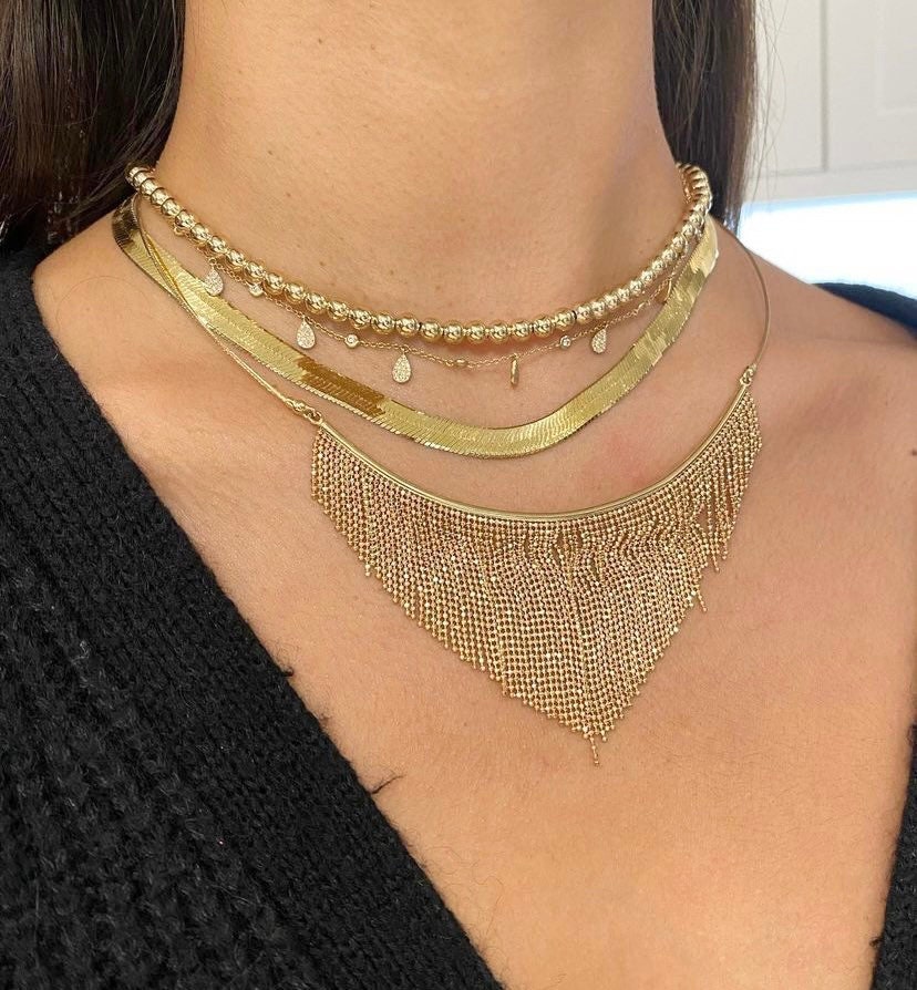 美品　Ameri vintage CHAIN FRINGE NECKLACE 8DAFCC66-3E35-439E-84B1-